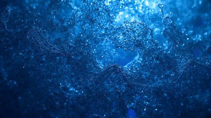 Fototapeta premium luxurious blue foil texture with delicate patterns and a polished finish