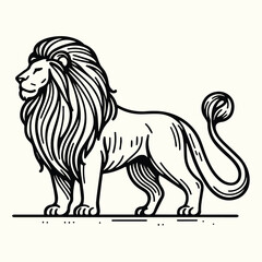 Lion Sketch Drawing Line Art Animal Wildlife
