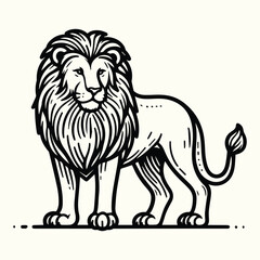 Lion Sketch Drawing Line Art Animal Wildlife