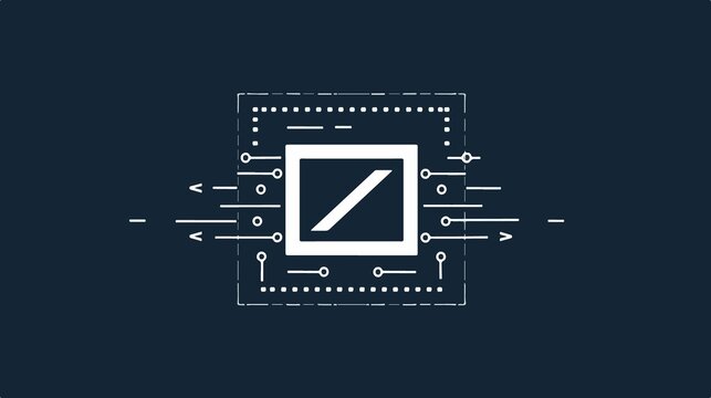 HTML Code Angle Bracket Line Art Icon for Apps and Webs