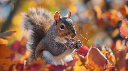 squirrel in autumn