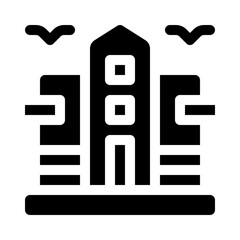 Apartment Building glyph icon