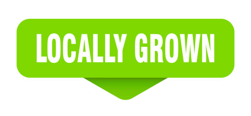 locally grown sticker. locally grown sign on transparent background