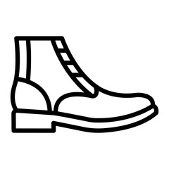 Boot Vector Line Icon Design