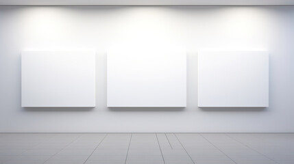 Fototapeta premium Empty Gallery Wall - Modern Minimalist Design
