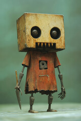 A creative portrayal of early Hellenistic robotics, featuring simple automata used for entertainment and practical purposes in ancient society,