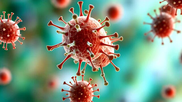 A 3D generated graphic depicting the structure of Escherichia coli bacteria, showcasing its rod shaped morphology and flagella for mobility.