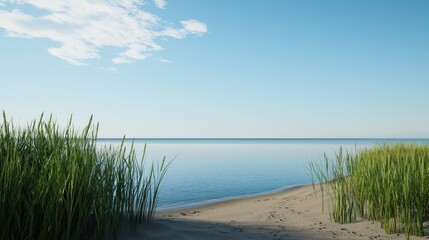 Serene Beach Landscape