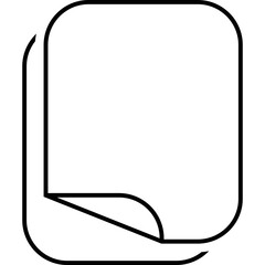 Simple vector icon paper sheet