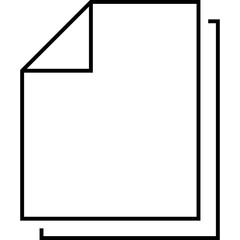 Simple vector icon paper sheet
