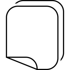 Obraz premium Simple vector icon paper sheet 
