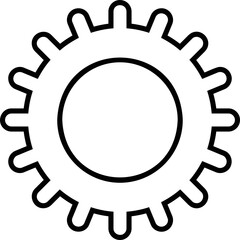 Simple vector icon settings