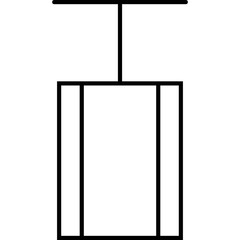 Simple vector icon chandelier
