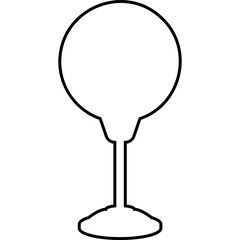 Simple vector icon punching bag