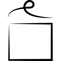 Simple vector icon gift