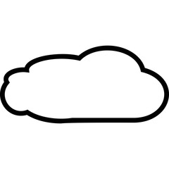 Simple vector icon cloud
