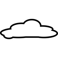 Fototapeta premium Simple vector icon cloud