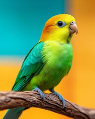 Naklejka premium A vibrant wildlife rehabilitation center with veterinarians caring for injured birds and small mammals in spacious, naturalistic enclosures,