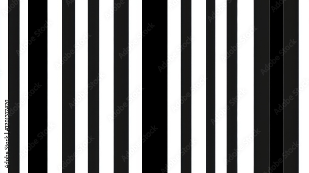 Poster abstract black and white vertical stripes pattern seamless texture design for fashion web and print