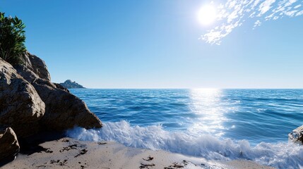 Sunny Ocean Coast