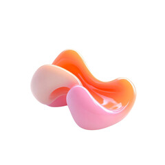 Fototapeta premium modern, colorful chair with smooth curves and glossy finish