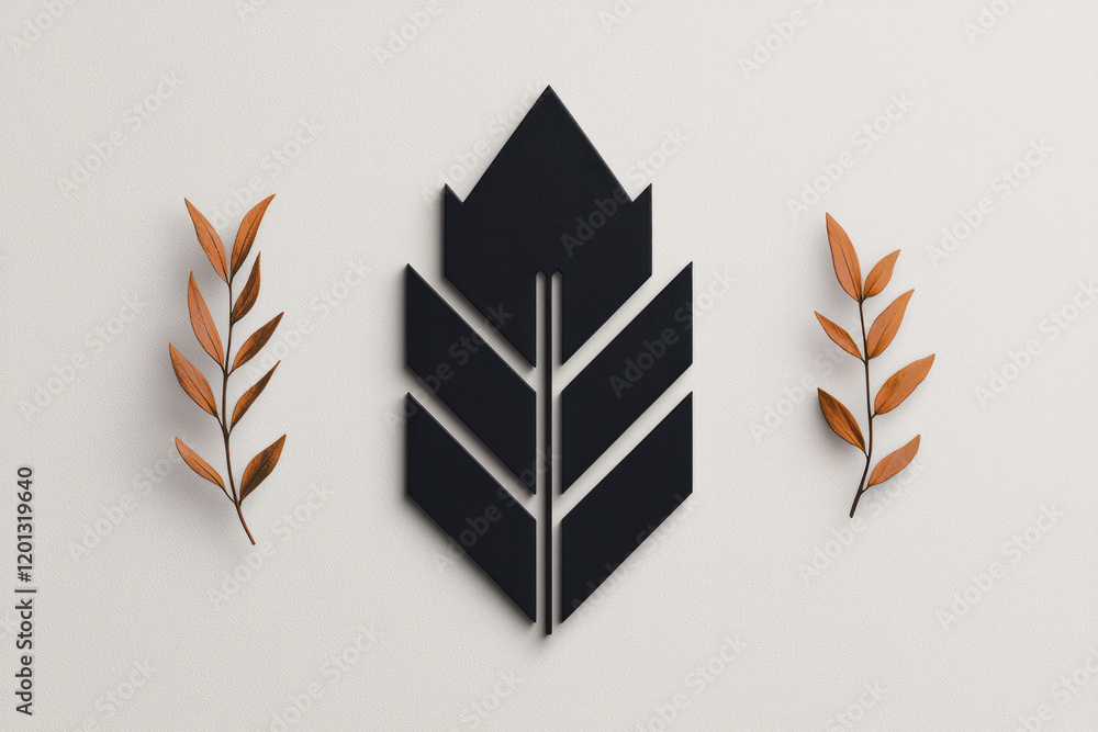 Poster A sophisticated logo design with a minimalist aesthetic, using clean lines and simple shapes to convey brand identity,