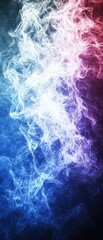 Fototapeta premium Dynamic colorful smoke effect digital art abstract vibrant background close-up visual representation