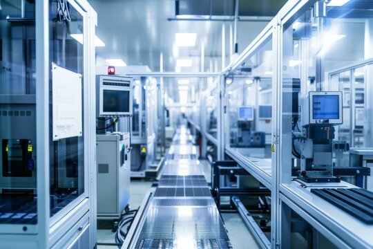 machinery in a semiconductor fabrication