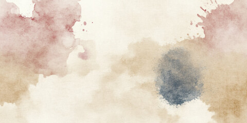 Obraz premium Abstract watercolor aesthetic horizontal background. Hand drawn vector splatter texture. Brush stroked painting pastel color watercolour