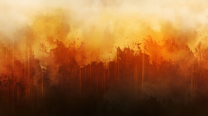 Fototapeta premium Abstract Orange and Brown Watercolor Texture