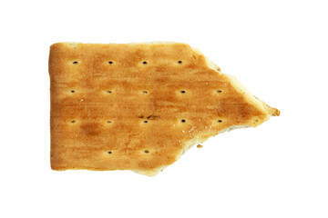 biscuit bite on white background