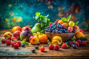 Miniature Vintage Fruit Still Life: Tilt-Shift Photography