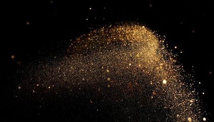 Fototapeta premium キラキラ（背景黒）