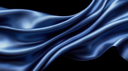 Fototapeta premium A soft, dark blue background with delicate, subtle texture resembling fabric. The deep shades of blue merge smoothly, giving a rich, luxurious feel with high-definition detail