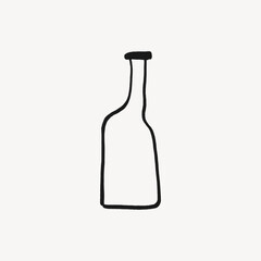 Tall vase, aesthetic illustration design element vector