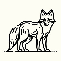 Fox Sketch Drawing Line Art Animal Wildlife