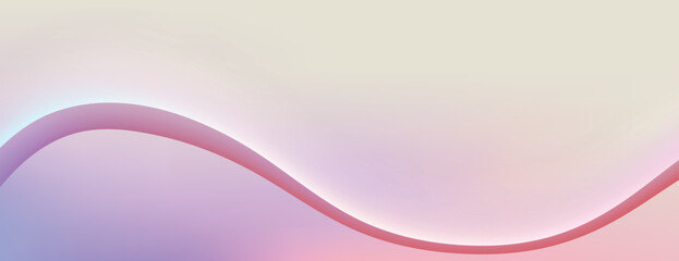 Abstract background with smooth, wavy pastel gradients. The background features soft pink and purple hues, creating a serene atmosphere. Minimal abstract wavy gradient vector background