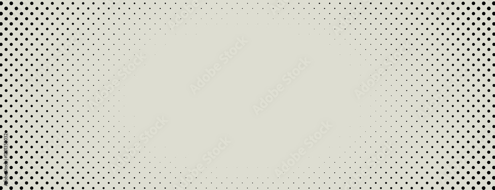 Poster retro background with halftone dotted pattern. the background is light gray with black dots, creatin