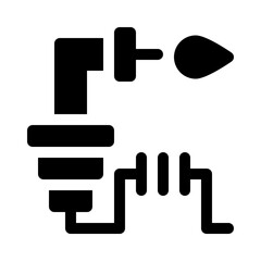 Welding Torch glyph icon