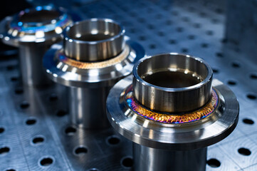 New stainless steel flanges with premium welds from plasma welding