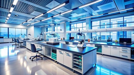 Obraz premium Modern Science Lab: Research, Technology & Innovation Stock Photo