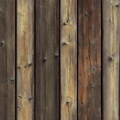 Naklejka premium Weathered vertical wooden planks background texture. (1)