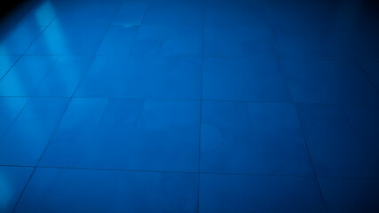 Obraz premium dark blue floor background. Generative AI