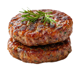 Delicious ground meat cutlet recipe kitchen food close-up culinary isolated on transparent background png