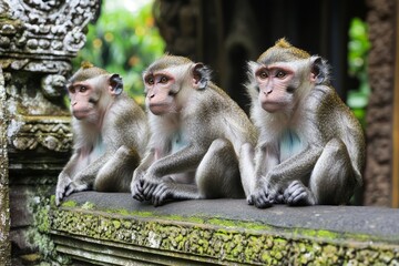 Naklejka premium monkey business, Generative AI