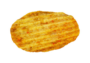 spicy potato chips isolated element