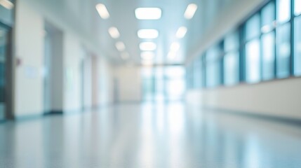 Obraz premium blur image background of corridor in hospital or clinic image