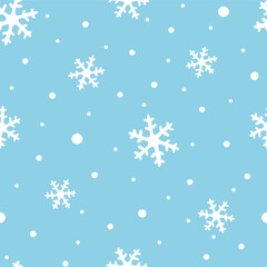 Snowflake seamless pattern design for background, wallpaper, textile design, fabric, card , wrapping paper , notebook, diary cover, blanket, blanket for kids, decorative and etc.