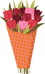 Flower bouquet element