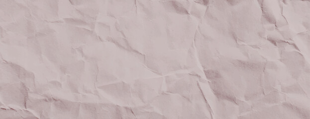 Crumpled paper background with a light pink color. The background has a textured, wrinkled appearance, emphasizing the pink hue. Paper texture background vector. Pink background.